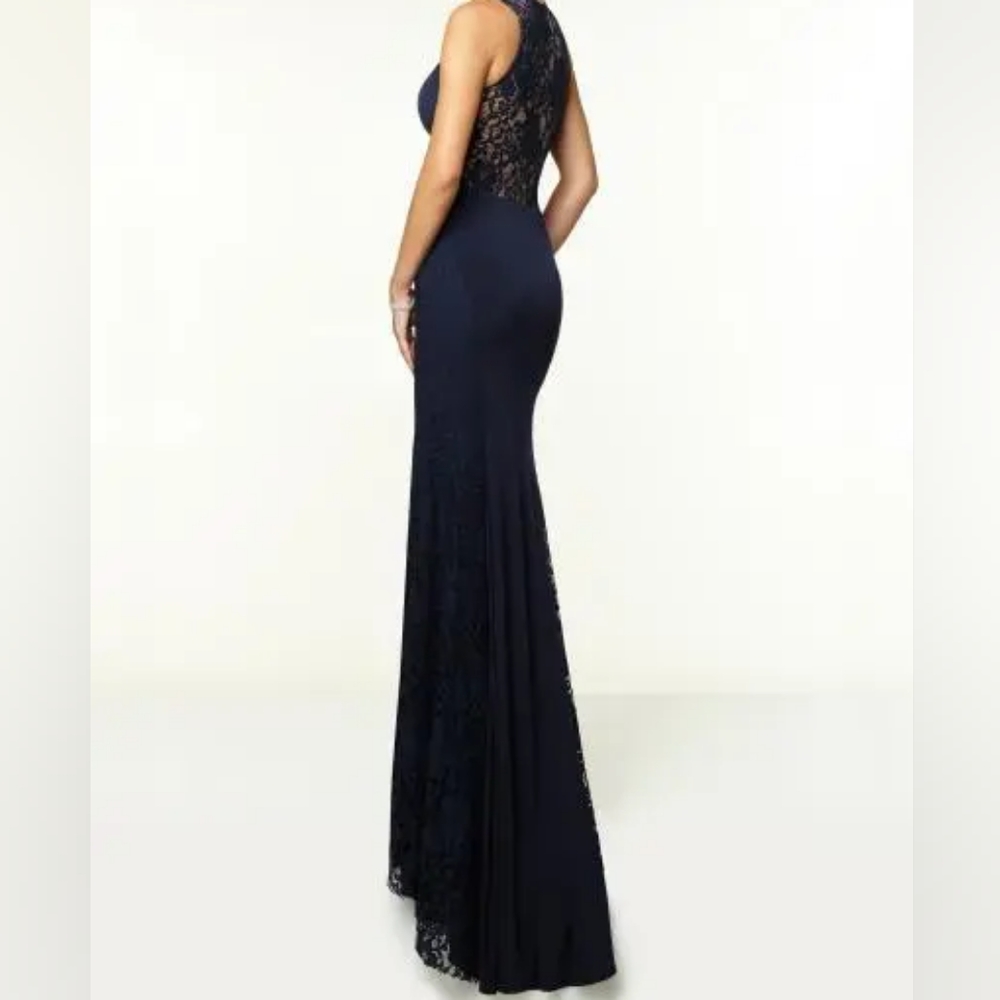Navy blue formal gown